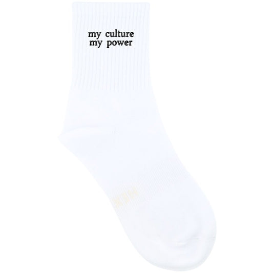 HEXSOX x Shenergy - Embroidered Crew Socks - my culture my power