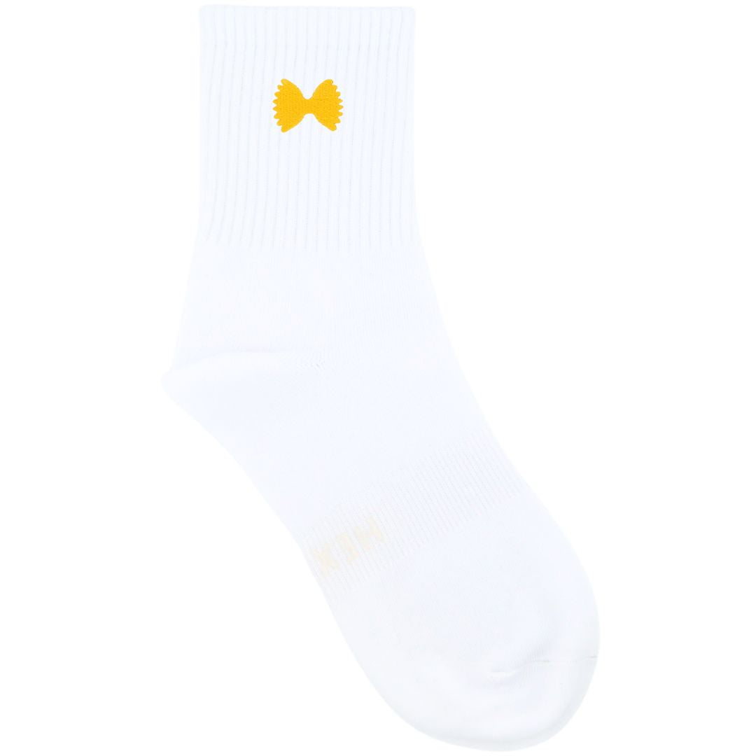 HEXSOX - Embroidered Crew Socks - Bowtie Pasta