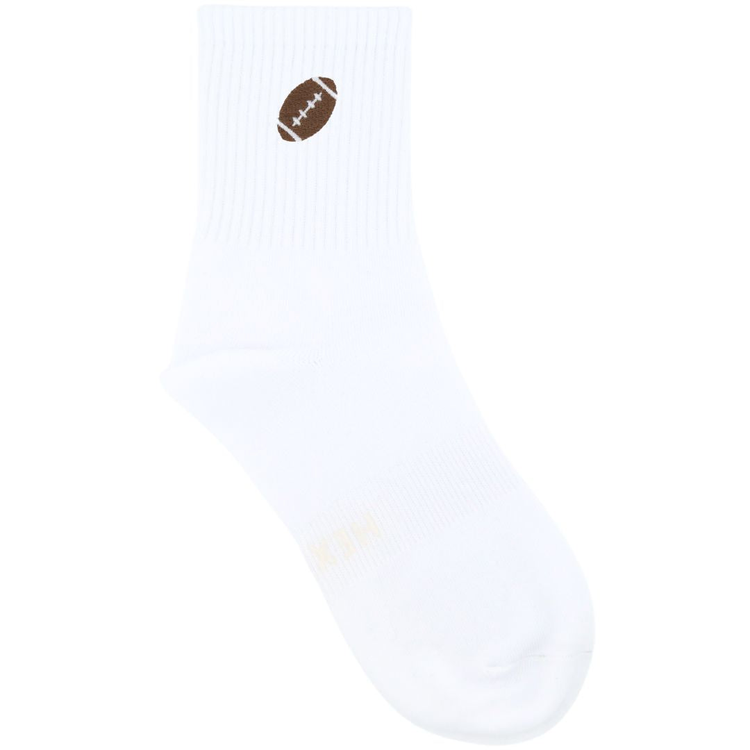 HEXSOX - Embroidered Crew Socks - Football