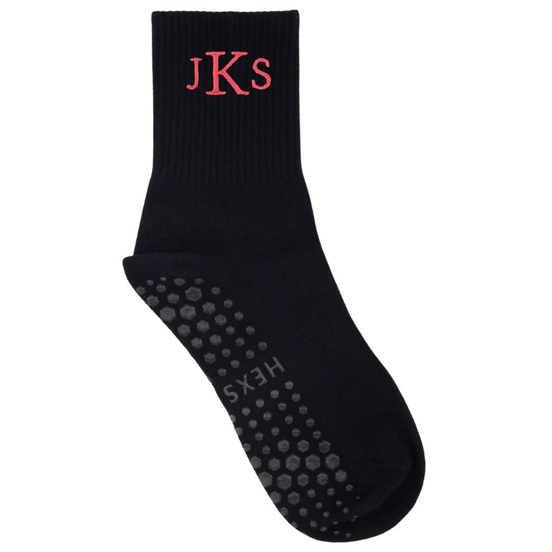HEXSOX - Embroidered Crew Socks - Monogram