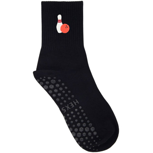 HEXSOX - Embroidered Crew Socks - Bowling