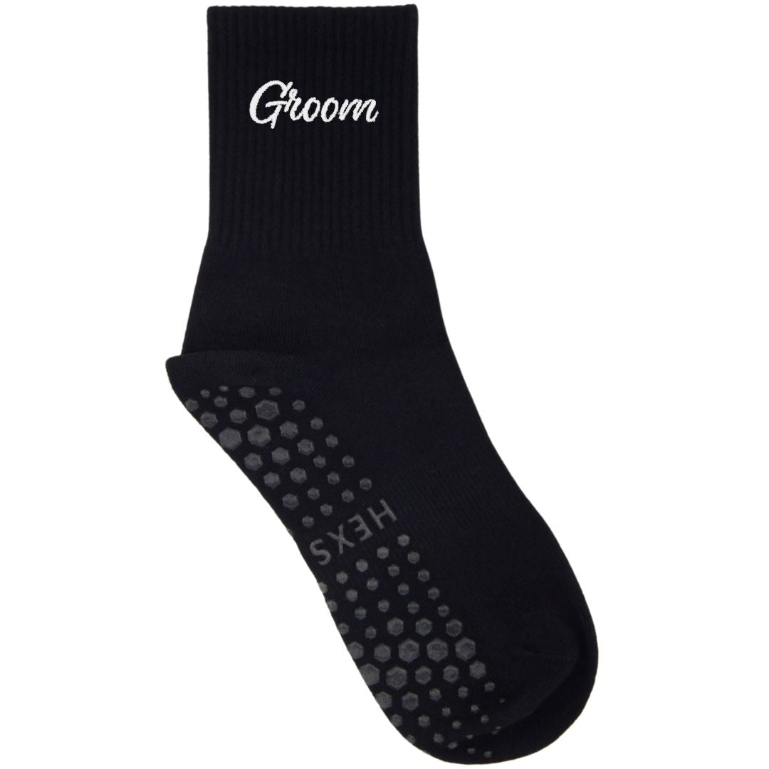 HEXSOX - Embroidered Crew Socks - Groom