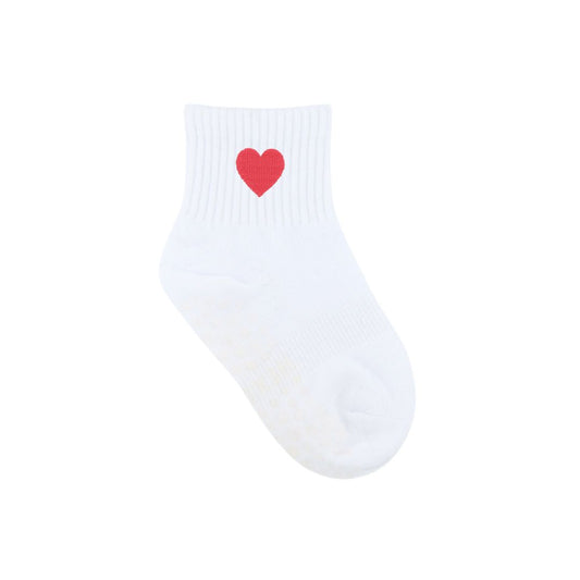 HEXSOX - Kids - Embroidered Grip Socks - Heart