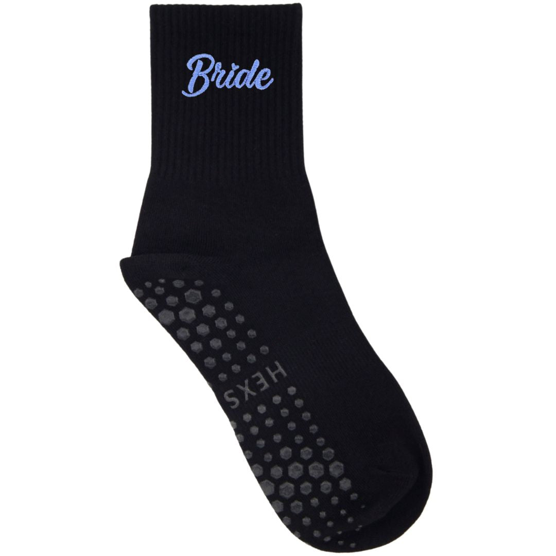 HEXSOX - Embroidered Crew Socks - Bride
