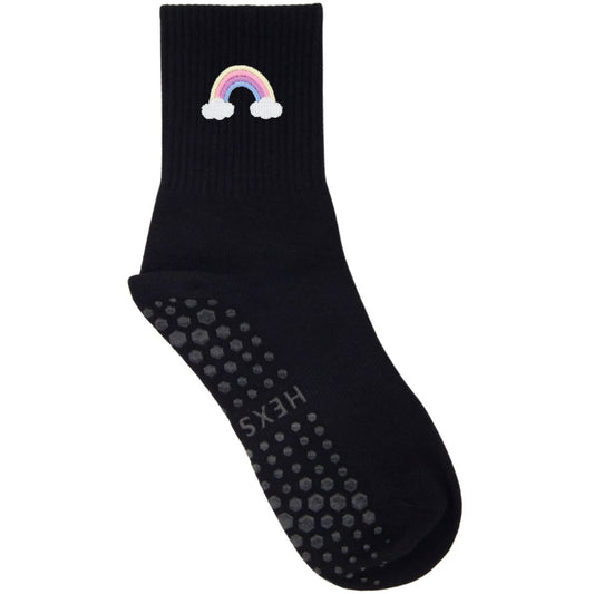 HEXSOX - Embroidered Crew Socks - Rainbow