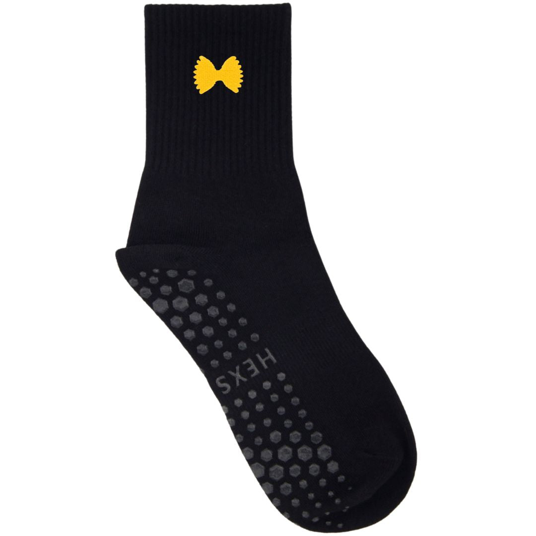 HEXSOX - Embroidered Crew Socks - Bowtie Pasta