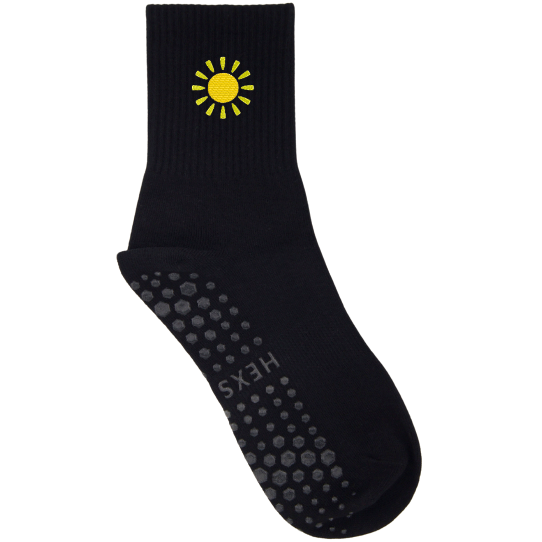 HEXSOX - Embroidered Crew Socks - Sun