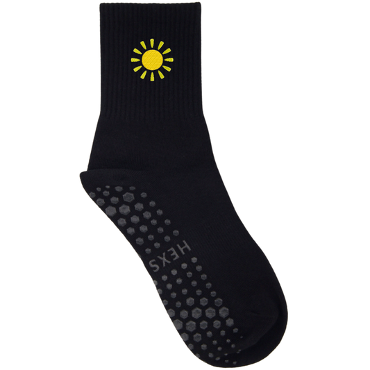HEXSOX - Embroidered Crew Socks - Sun
