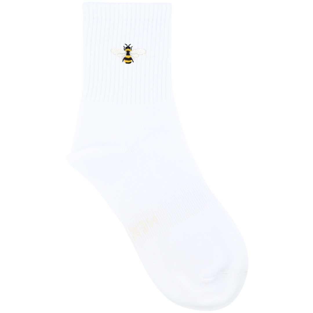 HEXSOX - Embroidered Crew Socks - Bee