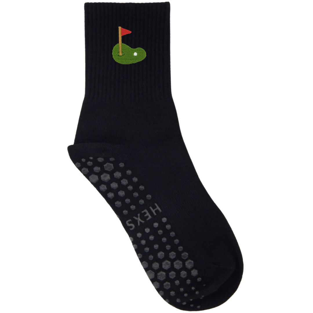 HEXSOX - Embroidered Crew Socks - Golf