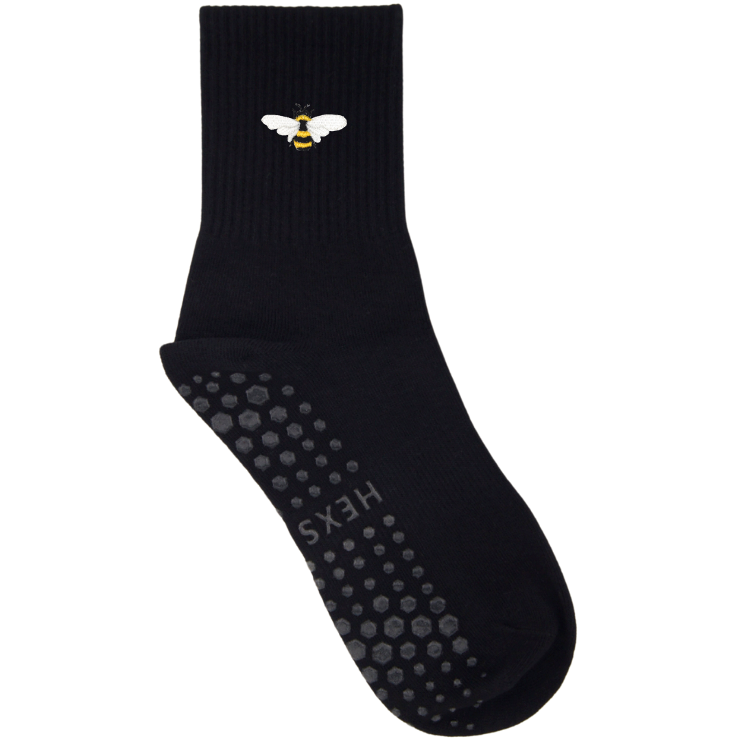 HEXSOX - Embroidered Crew Socks - Bee