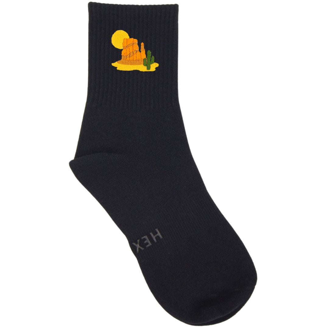 HEXSOX - Embroidered Crew Socks - Sedona