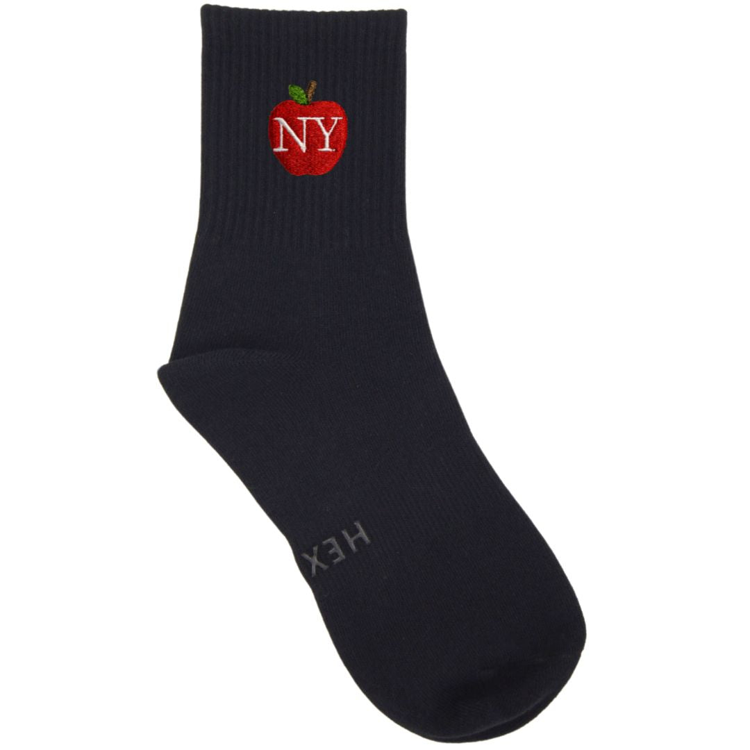 HEXSOX - Embroidered Crew Socks - Big Apple