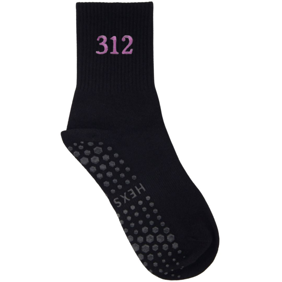HEXSOX - Embroidered Crew Socks - Area Code