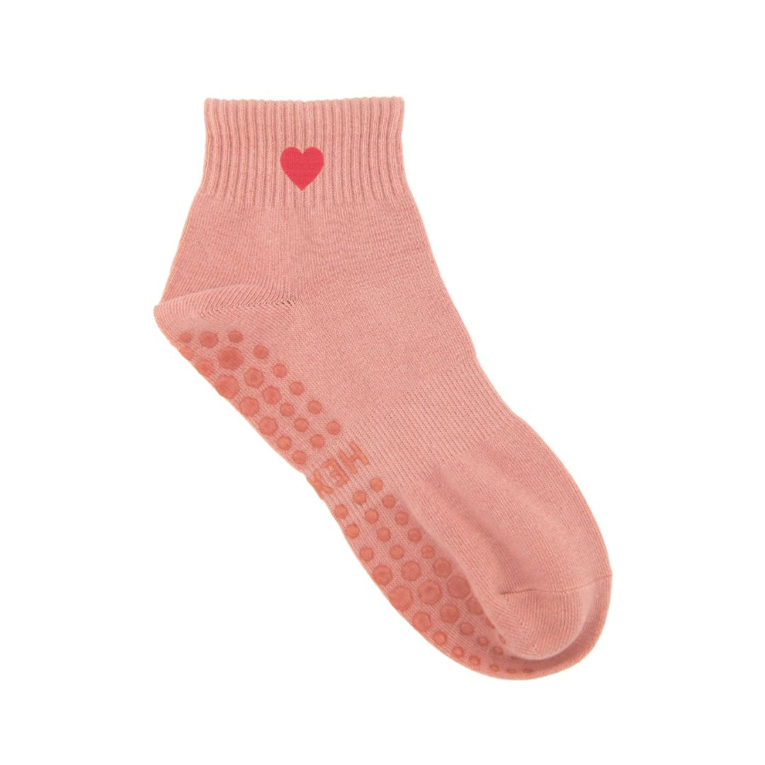 HEXSOX - Embroidered Ankle Socks - Heart