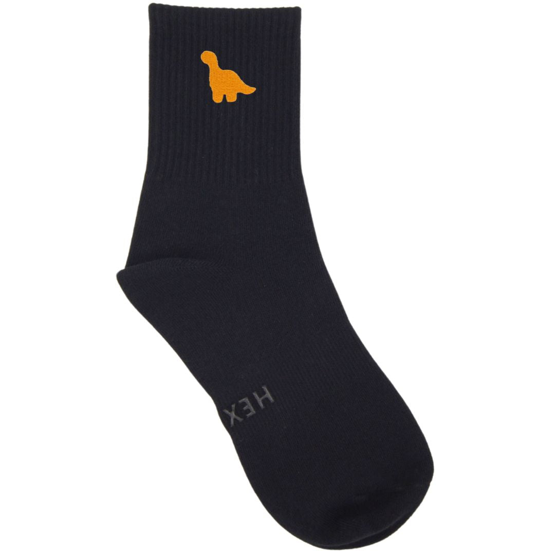 HEXSOX - Embroidered Crew Socks - Dino Nugget