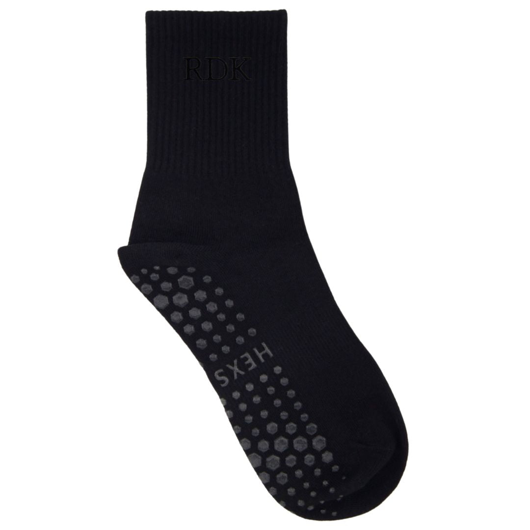 HEXSOX - Embroidered Crew Socks - Monogram