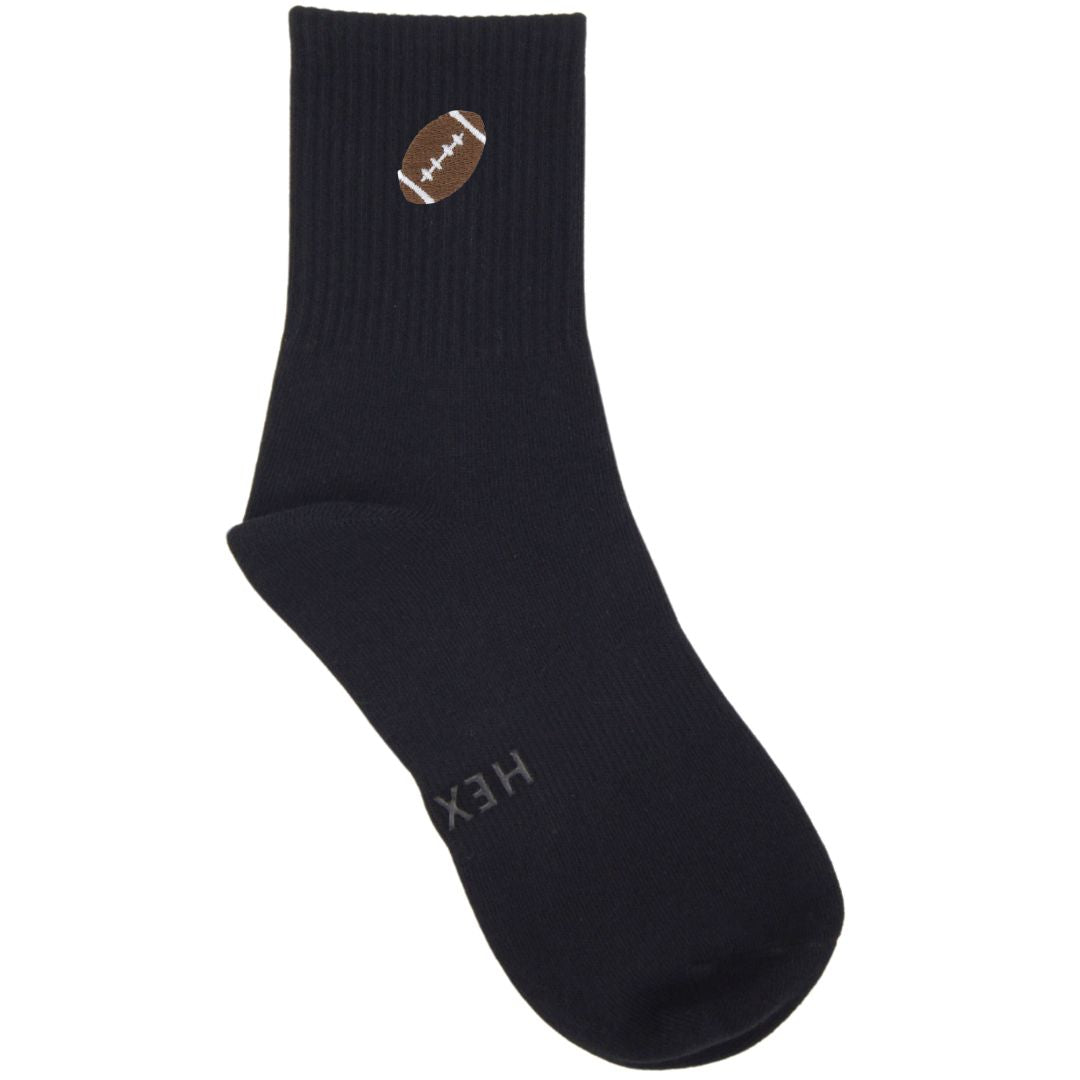 HEXSOX - Embroidered Crew Socks - Football