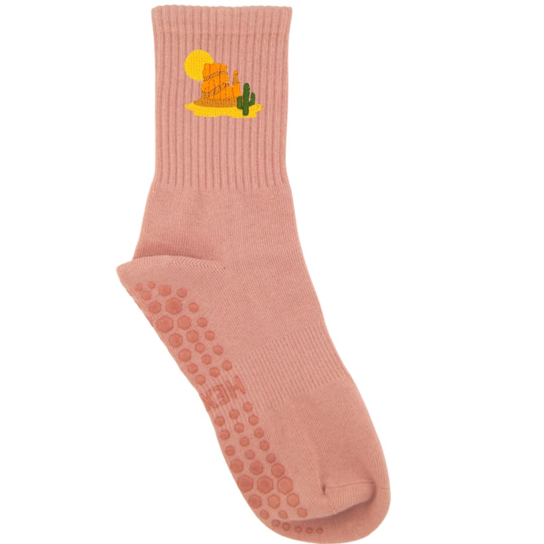 HEXSOX - Embroidered Crew Socks - Sedona