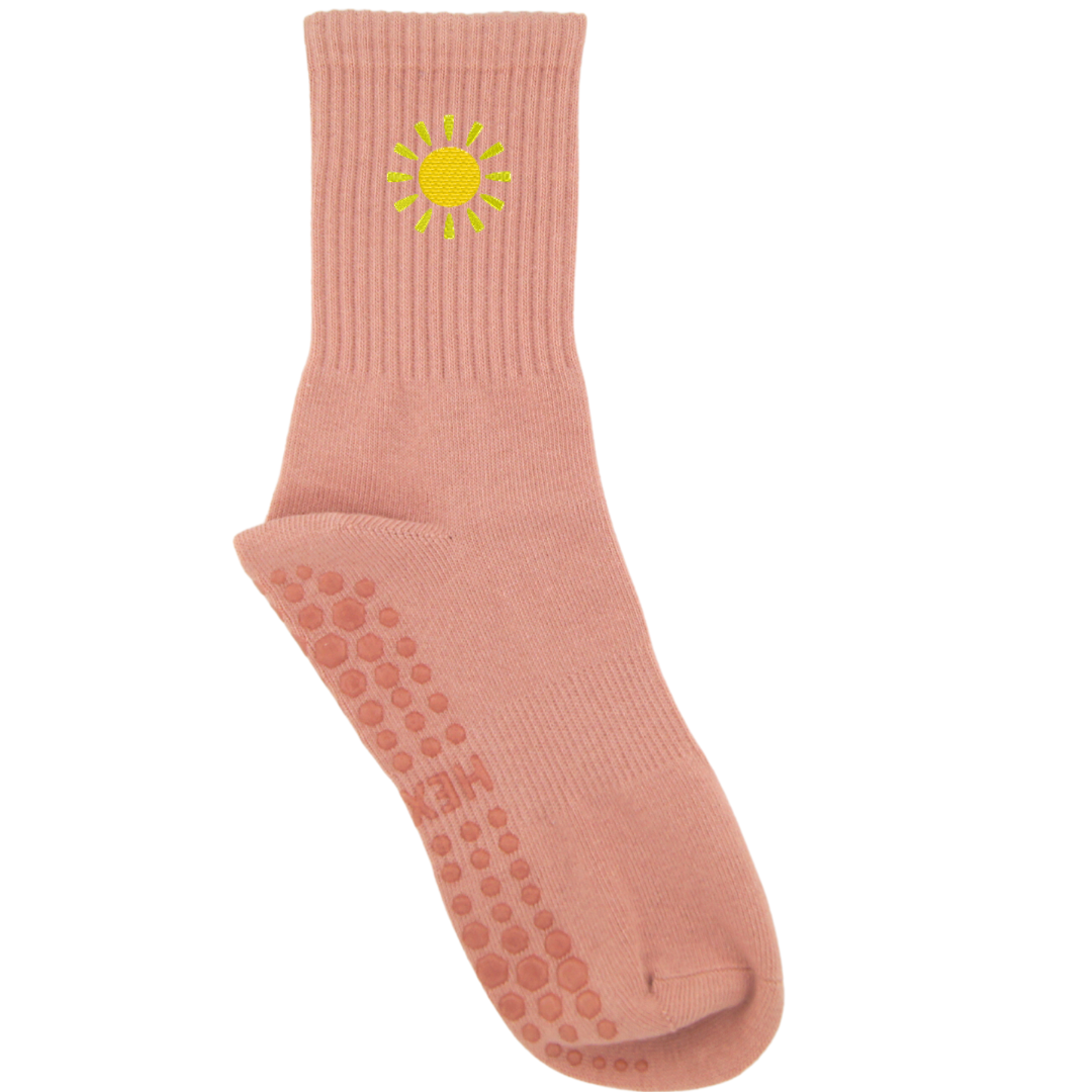 HEXSOX - Embroidered Crew Socks - Sun
