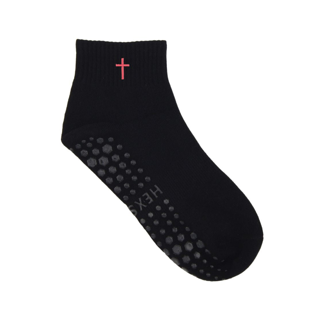 HEXSOX - Embroidered Ankle Socks - Cross